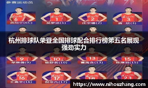 杭州排球队荣登全国排球配合排行榜第五名展现强劲实力